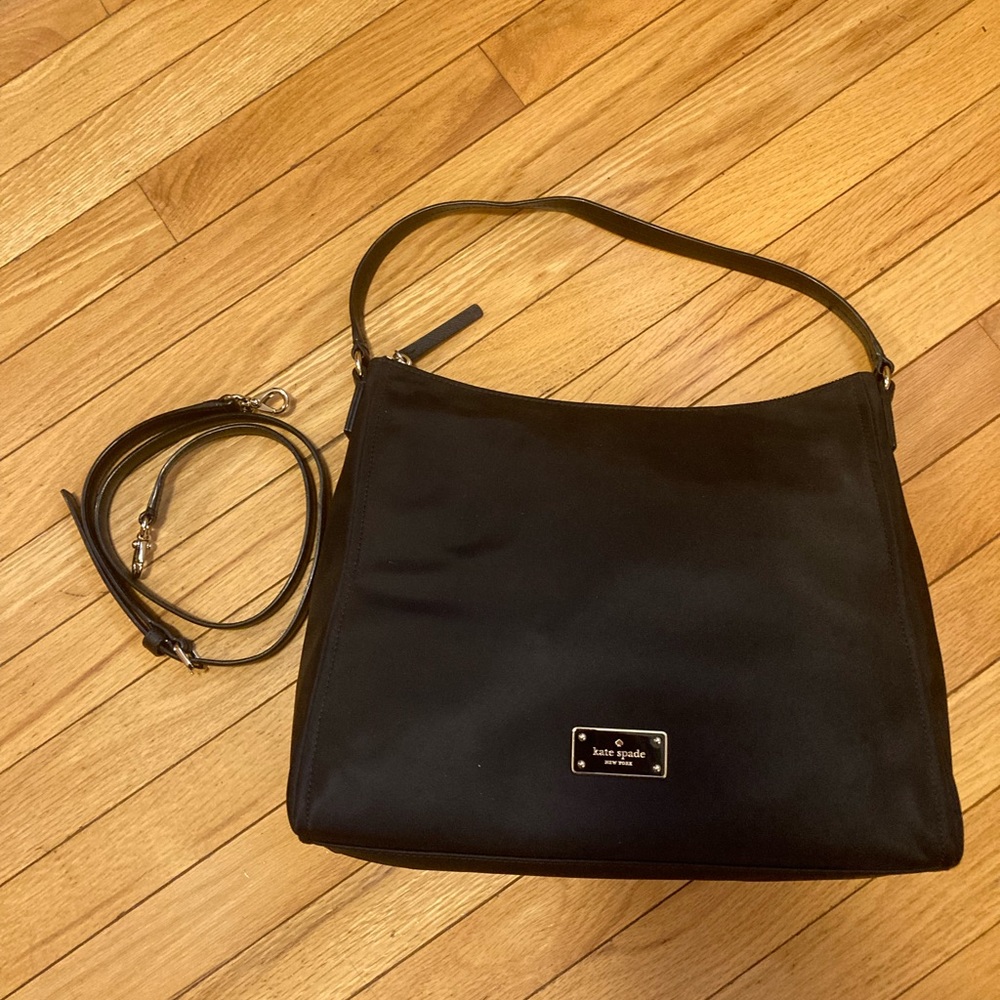 Kate Spade Black Nylon Shoulder/Crossbody Bag